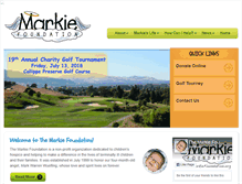 Tablet Screenshot of markiefoundation.org